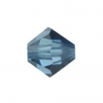 Мънисто Чешки кристал 5.7x6 мм цвят дупка 1 мм цвят сиво -12 броя