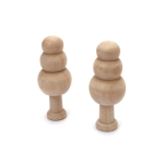 Мини дървена фигура дърво 25x60 мм за декорация -2 броя