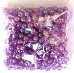 Кристални мъниста с форма на топче 8 мм дупка 2 мм микс цветове дъга -20 грама ~80 броя 