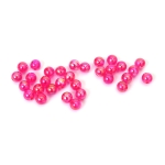 Кристални мъниста с форма на топче 8 мм дупка 2 мм цвят циклама дъга -20 грама ~80 броя 