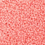 Мъниста стъклена 3 мм цейлон праскова -50 грама