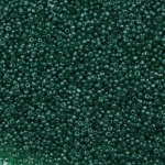 Мъниста стъклена 2мм. прозрачна перлена зелена 2 -50 грама