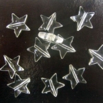 Мънисто кристал звезда 14 мм прозрачно -50 грама