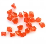 Мънисто кристал камъче 12x12 мм дупка 1.5 мм червено -50 грама ~ 60 броя