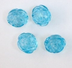Топче розичка 13 мм прозрачна синя -20 грама