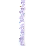 Наниз от кристални мъниста 3x4x3 мм дупка 1 мм качесто A фасетиран прозрачен с AB покритие цвят бял дъга ~130 броя