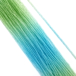 Наниз от кристални мъниста топче 2 мм дупка 1 мм фасетиран прозрачен два цвята светло син и светло зелен ~180 броя