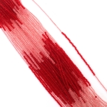 Наниз от кристални мъниста топче 2 мм дупка 1 мм фасетиран прозрачен два цвята бял и червен ~190 броя