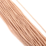 Наниз от кристални мъниста топче 3 мм дупка 1 мм фасетиран плътен цвят телесен ~140 броя