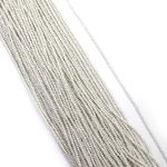 Наниз от кристални мъниста топче 2 мм дупка 0.6 мм фасетиран плътен с AB покритие цвят бял дъга ~220 броя