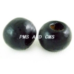 Топче дърво 6x7 мм дупка 2~3 мм черно -50 грама ~450 броя