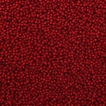 Мъниста стъклена тип чешка 2 мм плътна цвят гранатовочервен -15 грама ~2050 броя