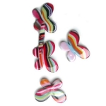 Мъниста рисувани цвят67 45х34мм. -2броя -13гр.