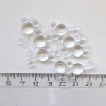 Висулка кристал ключе 23 мм прозрачна -50 грама