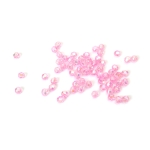 Кристални мъниста с форма на топче 6 мм дупка 1 мм многостен цвят розов дъга -20 грама ~196 броя