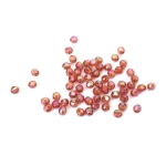 Кристални мъниста с форма на топче 6 мм дупка 1 мм многостен цвят светло кафяв дъга -20 грама ~196 броя