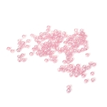 Кристални мъниста с форма на топче 4 мм дупка 1 мм цвят светло розов дъга -20 грама ~700 броя 