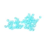 Кристални мъниста с форма на топче 6 мм дупка 1 мм цвят светло син дъга -20 грама ~190 броя 