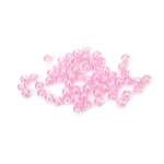 Кристални мъниста с форма на топче 6 мм дупка 1 мм цвят розов дъга -20 грама ~190 броя 