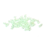 Кристални мъниста с форма на топче 6 мм дупка 1 мм цвят мента дъга -20 грама ~190 броя 