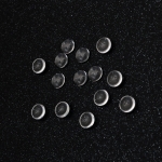 Мънисто за лепене стъкло тип кабошон полусфера 10x3.5 мм прозрачна -20 броя