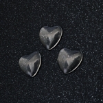 Мънисто за лепене стъкло тип кабошон сърце 20x20x5 мм прозрачна -5 броя