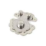 Закопчалка метална 35x42x10 мм дупки 2 мм цвят сребро -2 броя