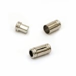 Закопчалка магнитна 13x6 мм дупка 3.5 мм цвят сребро