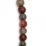 Наниз мъниста полускъпоценен камък АХАТ асорте цветове топче 4 мм ±105 броя