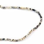 Наниз мъниста полускъпоценен камък АХАТ оранжев микс топче 4 мм ~92 броя