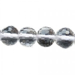 Наниз мъниста полускъпоценен камък ПЛАНИНСКИ КРИСТАЛ топче фасетирано 6 мм ~65 броя