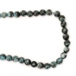 Наниз мъниста полускъпоценен камък ЯСПИС син топче10 мм ~40 броя