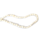 Наниз раковини 5~8x9~12x5~7 мм дупка1~2 мм цвят бял  ~185 броя