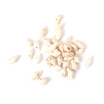 Морски раковини 7~11x11~19x6~8 мм дупка 1~1.5 мм цвят бял -50 грама ~160 броя