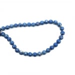 Наниз мъниста полускъпоценен камък ЯСПИС ИМПЕРАТОРСКИ син тъмен топче 8 мм ~479броя