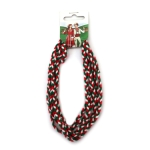 Шнур плосък плитка 10 мм бяло,зелено,червено 100 % акрил -2 метра