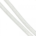 Шнур мрежест тръбичка 4 мм бял -6 метра
