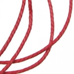 Шнур памук колосан 3 мм червен ~86 метра
