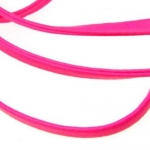 Лента изкуствена кожа 4 мм цвят розова -1 метър