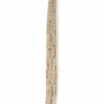 Лента естествен бамбук с памучно ядро 10х2 мм цвят бежов -1 метър