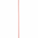 Шнур изкуствена кожа 4x2 мм с пълнеж розова бледо -1 метър