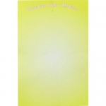 Подложка картон 6,5/10 см жълти с надпис -250 броя