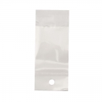 Целофаново пликче 4/5.5+2 см капак залепващ щендерно с бял гръб -100 броя