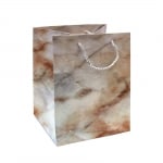 Подаръчна торбичка от картон 13.5x9x18 см имитация мрамор