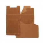 Кутия сгъваема от гофриран крафт картон 15x15x5.3 см