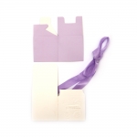 Кутия картонена сгъваема за бебе 6x6x6 см цвят лилав