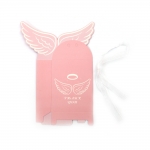 Кутия картонена сгъваема с крила 8x3x17.5 см цвят розов с пандела