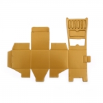 Кутия картонена сгъваема стол 4x4x11 см цвят злато 