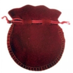 Торбичка за бижута 62х70 мм червена