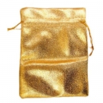 Торбичка за бижута 90х120 мм злато